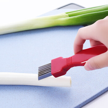 Echo friends japanese multifunctional kitchen vegetable cutter for chopping onions stainless steel blade commercial shredded manual fine shredded onion knife