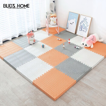 Budisi climbing mat anti-fall foam splicing floor mat living room anti-slip crawling mat bedroom bedside blanket 30*30cm