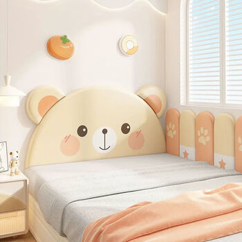 Xiyuante tatami soft bag wall children's room bedside back cushion soft bag girls and boys cartoon anti-collision wall stickers wainscot little cute bear bedside width 1.2 meters * height 0.6 meters