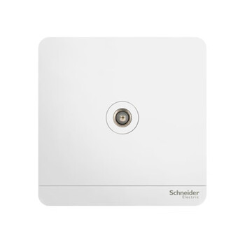 Schneider yishang series mirror porcelain white single-link 75 tv socket (straight-through connection type) e8331tv_we_c1 single-link tv socket yishang white