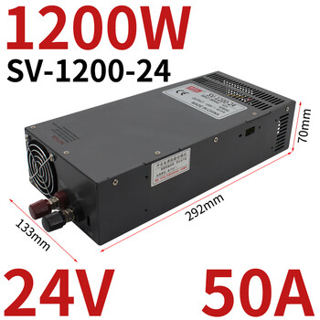 Yuechangsheng mingwei 380v to 24v switching power supply 12v36v/48v25a 1200w2000w sprinkler irrigation machine transformer sv-1200-24v