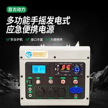 Danstini hand-operated generator mobile phone charging high power 220v large capacity outdoor household 12v radio lighting field ac220v chinese domestic version 0.7 degrees (iron lithium)