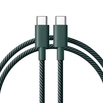 Xiaomi (mi) 6a c-c 1m xiaomi 6a braided fast charging data cable 1m (usb-c to usb-c) dark green