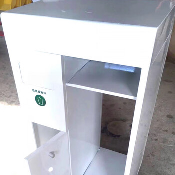 Gas station trash can fire equipment cabinet safety service workbench refueling island cabinet 8 kg fire extinguisher blanket white gas station