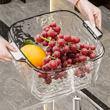 Muya high-looking vegetable sink drain basket multi-functional kitchen fruit tray light luxury high-end living room vegetable basket