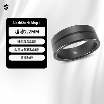 Black shark lord of the rings ultra-thin smart ring sleep blood oxygen heart rate body temperature health monitoring ring sports deep cloud gray no. 9