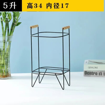 Aoyanlai wine storage glass bottle base glass internet celebrity refrigerator coke barrel mixing barrel cold kettle beverage barrel wine storage 5-liter iron rack