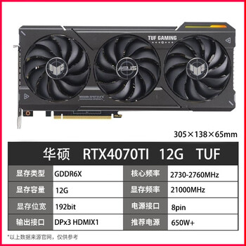 Asus 99 new personal warranty 4070spuer graphics card 4070ti colorful game 4070/4060ti/msi gigabyte delta 2k rendering 4k sd design ai tile 4060 4070ti 12g asus tuf (99 new nationwide warranty