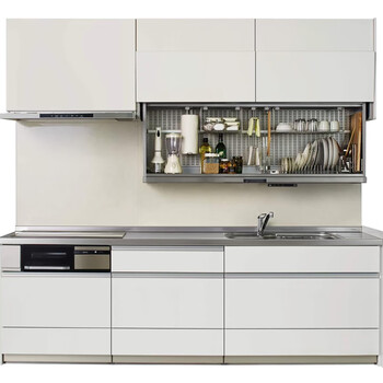 Quwudou whole house customized integrated cabinet kitchen japanese style integrated cabinet overall customized assembly household quartz stone small apartment measurement and design deposit can be paid later