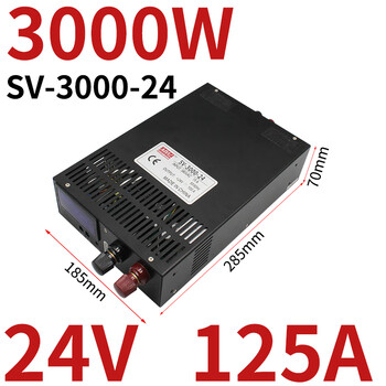 Yuechangsheng mingwei 380v to 24v switching power supply 12v36v/48v25a 1200w2000w sprinkler irrigation machine transformer sv-3000-24v