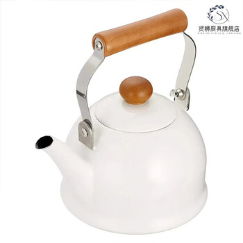 Short cloud japan imported kettle household open flame gas stove induction cooker universal enamel boiling kettle 1.5l teapot white teapot 1.5l 1.5l