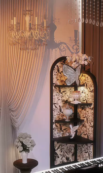 Yusenyi atmospheric atmosphere anchor live broadcast room background wall hanging cloth dark three-dimensional high-end photo atmosphere background milky white 3x3m