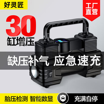 Haolingjiang car air pump car air pump tire pump electric car car airbag basketball inflatable 12v wired digital display model full automatic stop