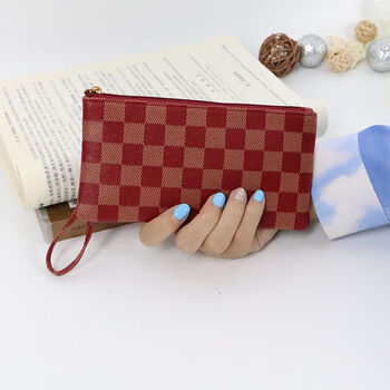 Deer color mobile phone bag clutch bag coin purse shoulder bag key bag factory wholesale red pink 19*10*1cm