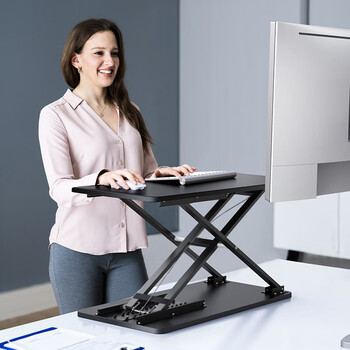 Omax keyboard stand laptop keyboard mouse lift stand desktop adjustable height standing km2 keyboard stand-matte black