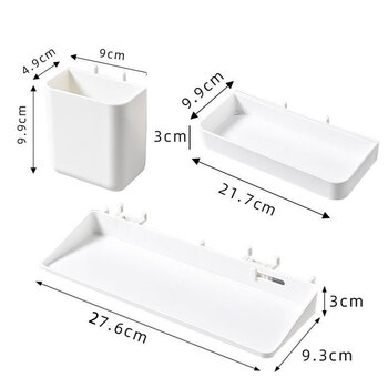 Kyodo keyboard storage rack wall-mounted round hole board storage accessories hook bracket punch-free wall panel parts combination package b type hole center distance 26mm special model