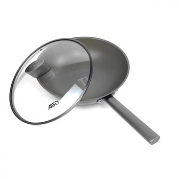 Asd is suitable for asd pure titanium wok uncoated lightweight titanium pot non-stick induction cooker universal ct3234z6q 34cm with auxiliary handle ct34z6q 34cm with auxiliary handle ct