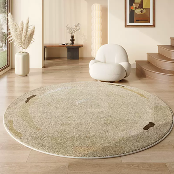 Yusenyi round carpet wabi sabi bedroom living room sofa cream style irregular dressing table bedside cloakroom chair floor mat yr2017 160 pieces diameter 160cm