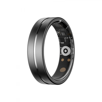 Huaqiangbei intelligent 2025 new smart ring black technology ring sleep monitoring blood oxygen heart rate sports multi-function health ring mysterious black tk7 gesture control belt somatosensory game health metal smart ring no. 12 - finger circumference approximately 66mm-72mm