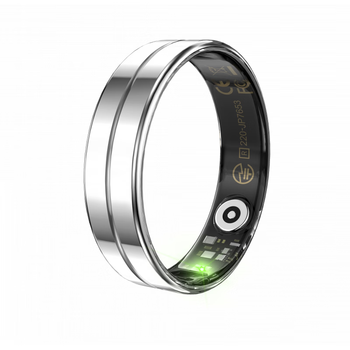 Huaqiangbei smart ring r11 black technology health sports all-weather heart rate blood pressure blood oxygen sleep monitoring bluetooth new waterproof ring monitoring sports step counting health tube 8# streamer silver