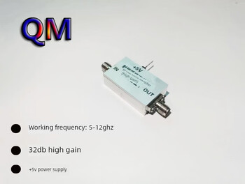 Rf low noise amplifier c, x-band receiving amplifier 32db high gain silver