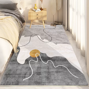 Yusenyi cartoon bedroom carpet for sleeping and sitting girls can use the ins bay window carpet for the full bedside shop yanyun 60x160cm (original design)