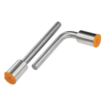 Railway embedded m16 ground terminal high-speed railway bridge and tunnel stainless steel straight l-shaped ground terminal roadbed type (punched) off-white