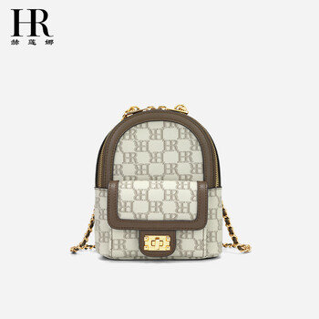 Helena helena 2025 new women's bag presbyopic backpack lightweight commuter travel backpack fashion light gray