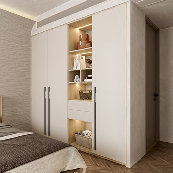 Oppein large wardrobe bedroom cloakroom custom storage entrance cabinet 22 whole house custom furniture package