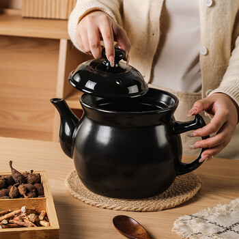 Yijia (ijarl) decoction casserole can open fire and heat-resistant chinese medicine pot health pot chinese medicine cooking jar household handle casserole 2.8 liters