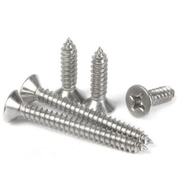 An junsheng. stainless steel dry wall nails, wood screws, anti-corrosion wood extended cross flat head countersunk head self-tapping screws 500 pieces m3.5*30