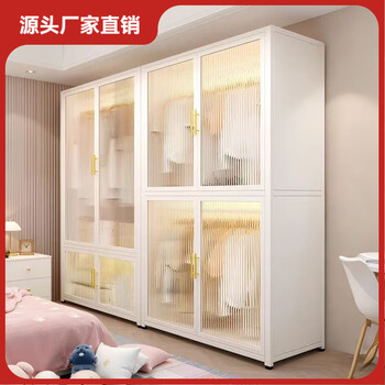Kashiman home bedroom steel wardrobe environmentally friendly baby wardrobe rental simple wardrobe children's clothes storage cabinet length 100 depth 50 height 185 split hanging area