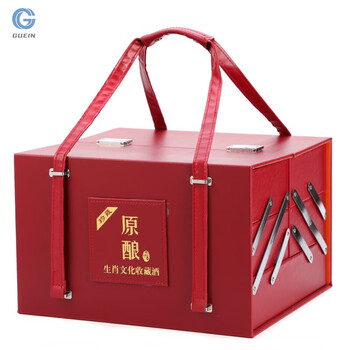 Guein2019 new liquor gift box with twelve zodiac liquor packaging leather box pu leather liquor box packaging customized gift box twelve zodiac liquor box (excluding wine bottle)