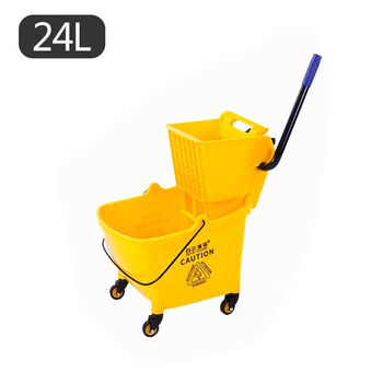 Mopeng household mop bucket rectangular squeeze bucket thickened water squeezer truck mop squeezer mop bucket baiyun 24l+ water squeezer hotel hotel recommendation