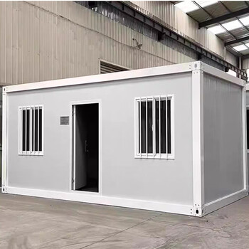 Container mobile house, simple office, prefabricated house, fire-proof, habitable, light steel, color steel b&b house, 3*6*2.8m (flat roof)
