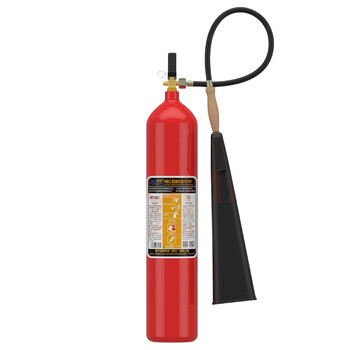 Green fire carbon dioxide fire extinguisher mt2/3/5/7kg portable dry ice co2 machine room gas 3kg national standard mt/be 7kg carbon dioxide fire extinguisher (green fire brand)