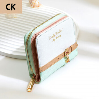 Chling kayan small ck women's bag women's 2025 wallet new style splicing korean version 20% off fashion versatile ladies wallet bag student black