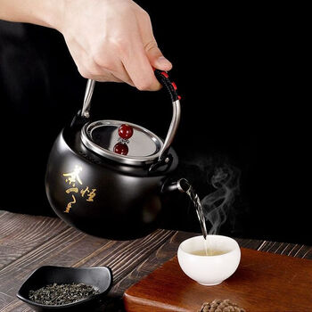 Yongxia thickened 304 stainless steel kettle special induction cooker for tea making flat bottom single pot outdoor electric ceramic stove boiling tea kettle 304 ingredients 1.2l crane pot without filter 1ml