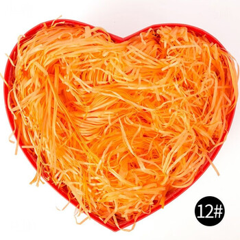 Raffia filling internet celebrity gift box souvenir cushioning filling for boyfriend and girlfriend wedding candy bedding manufacturer wholesale orange 500g super cost-effective