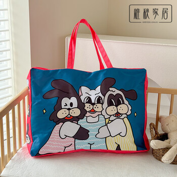 Japanese brand kindergarten quilt storage bag cartoon thickened waterproof and mildew-proof ndht qiaobo friendly