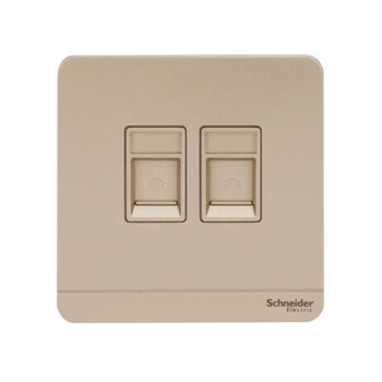 Schneider yishang series thin gold single-link protected door phone + category 5e information socket e8332tdrjs5_wg_c1 phone + category 5e information socket yishangjin