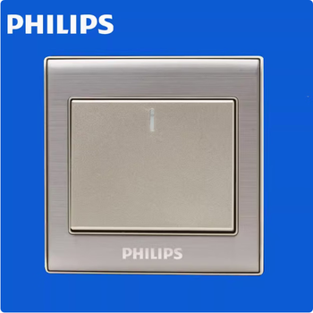 Switch five-hole socket 86 type wall switch two- and three-pole jack champagne household panel one open single control 1