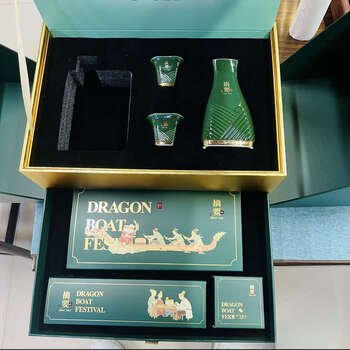 Summary dragon boat festival gift box accessories, no wine, only aromatherapy + sachet + sand painting + ceramic wine set. wine and box are not included.
