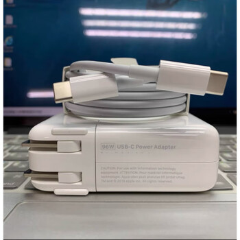 Apple original suitable for apple notebook 96w original charger macbookpro power adapter a2141 computer original 96w + dual usb-c data cable 2 meters