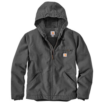 Carhartt carhartt 104392 carhartt mainline hooded work jacket j141 upgrade manchester by the sea gravel gray gravel s (within 145 pounds)