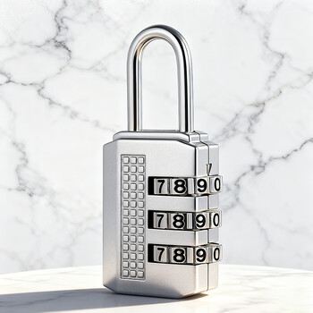 Auburn password lock padlock outdoor waterproof door lock suitcase backpack password door padlock warehouse door lock 301a silver