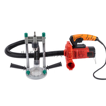 He jiangong electric drill stand hand drill turned bench drill lithium electric drill multi-function adjustable vertical positioning drilling auxiliary tool upgraded stand + dust cover + vacuum cleaner