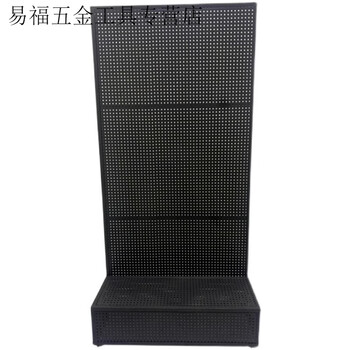 Perforated board shelf display rack board storage rack floor-standing jewelry shelf display cabinet hanging socks accessories hook matte black length 100 width 32 height 120cm free 20 hooks