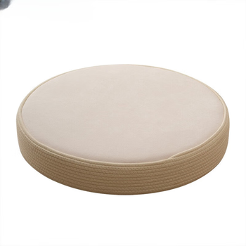 Pupan tatami mat floor large size round thickened futon cushion meditation mat off-white diameter 40 height 10cm
