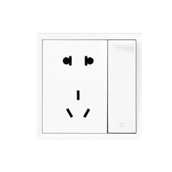 Schneider hao lang series elegant white five-hole socket with double control switch c2e15_2_10us_we_c1 five-hole socket with dual control switch hao lang white